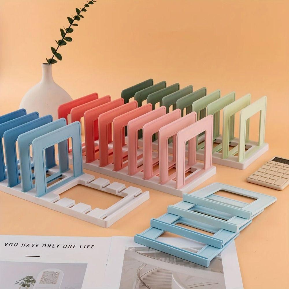 Нескользящие Съемные Книжные Подставки Регулируемый Вертикальный Держатель для Книг Простая Стойка для Книг Офис