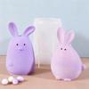 DIY Crafts 3D Rabbit Mold Non-Stick Rabbit Candle Mold Easter Bunny Silicone Mold  Gift Creating