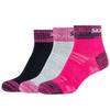 3PPK Wm Mesh Ventilation Quarter Socks, for Girl Multicolour Socks