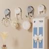 1/2pcs Reusable Suction Cup Hook No-Drill Removable Double Hanging Hook Kitchen Bathroom Towel Clothes Hanger Holder Hooks Rack