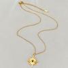 turquoise eight-pointed star necklace