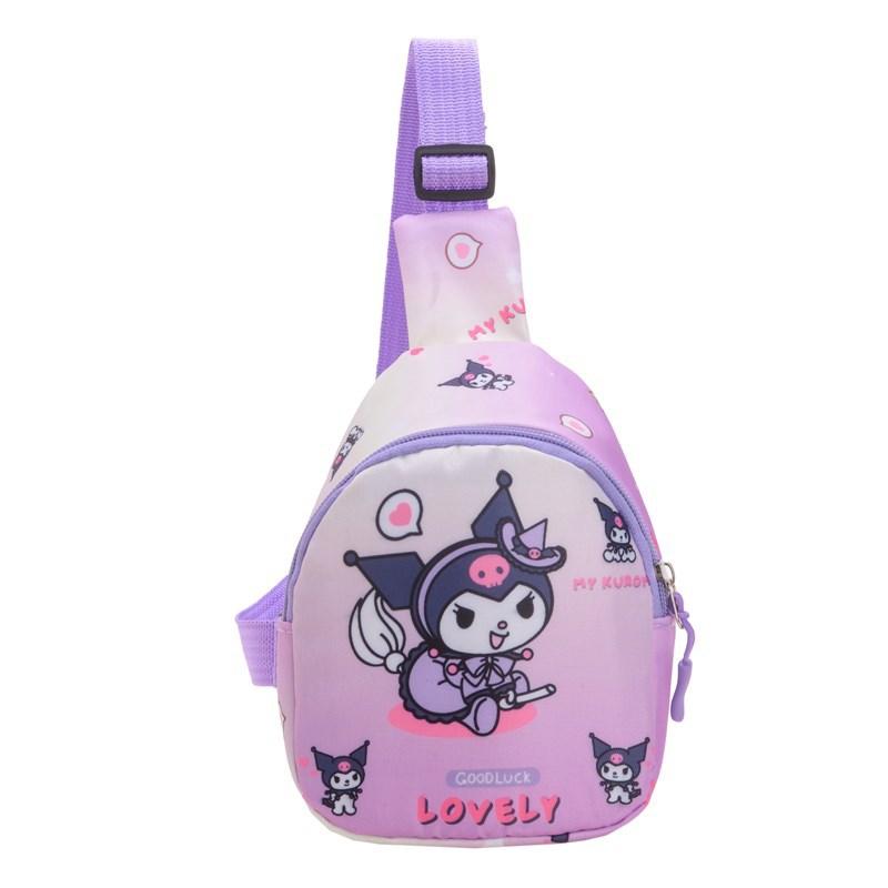 Школьные сумкиНовая детская мультяшная нагрудная сумка, поясная сумка, повседневная универсальная сумка-мессенджер, легкая сумка для хранения мелочи для путешествий
