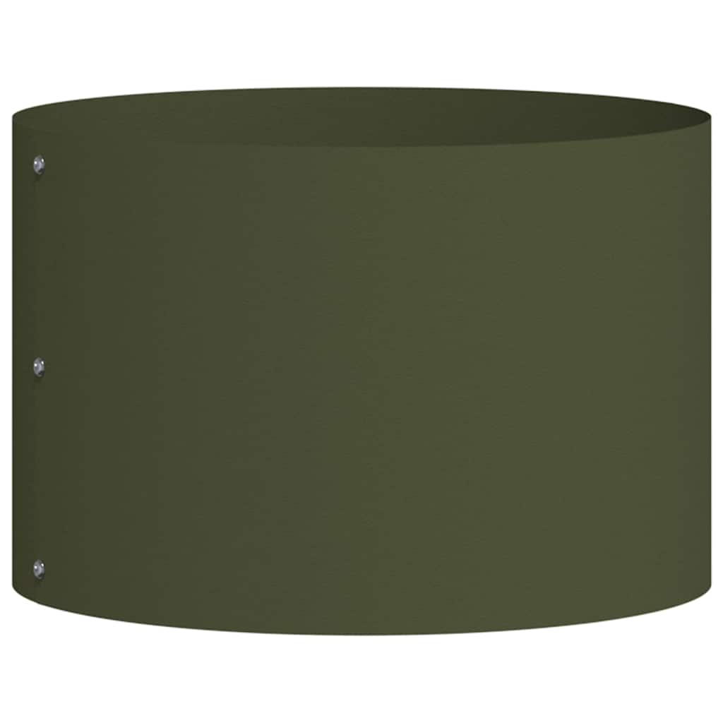 Plant Ring Olive Green 30 x 30 x 20 cm Cold Rolled Steel