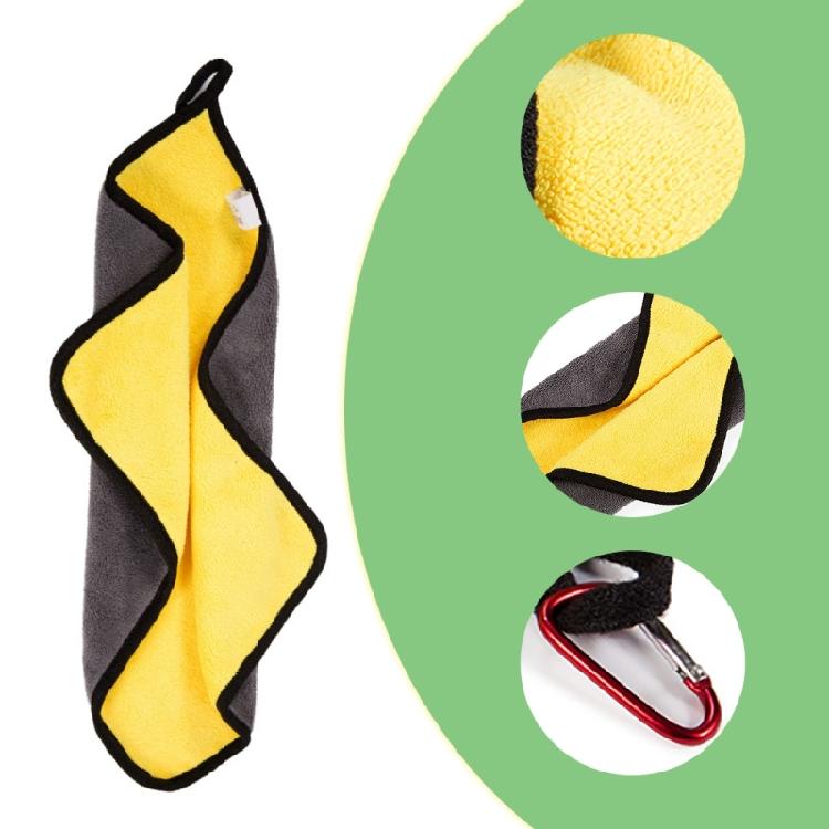 Утолщенное полотенце для чистки рыбы, уличное полотенце из микрофибры для рыбалки с клипсами, спортивное полотенце для рук, подарок рыбаку