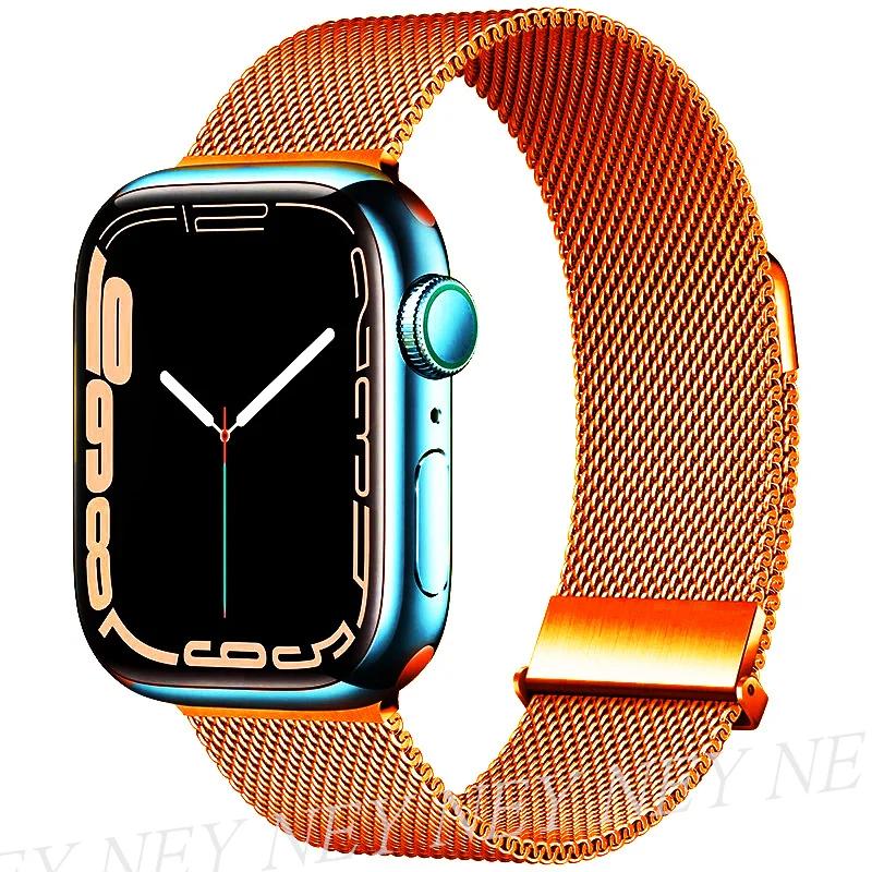 Milanese Loop for watch bands 44mm 40mm ultra 2 band 49mm 45mm 41mm 42-38-44mm strap bracelet iwatch series 8 7 6 SE 5 4 3