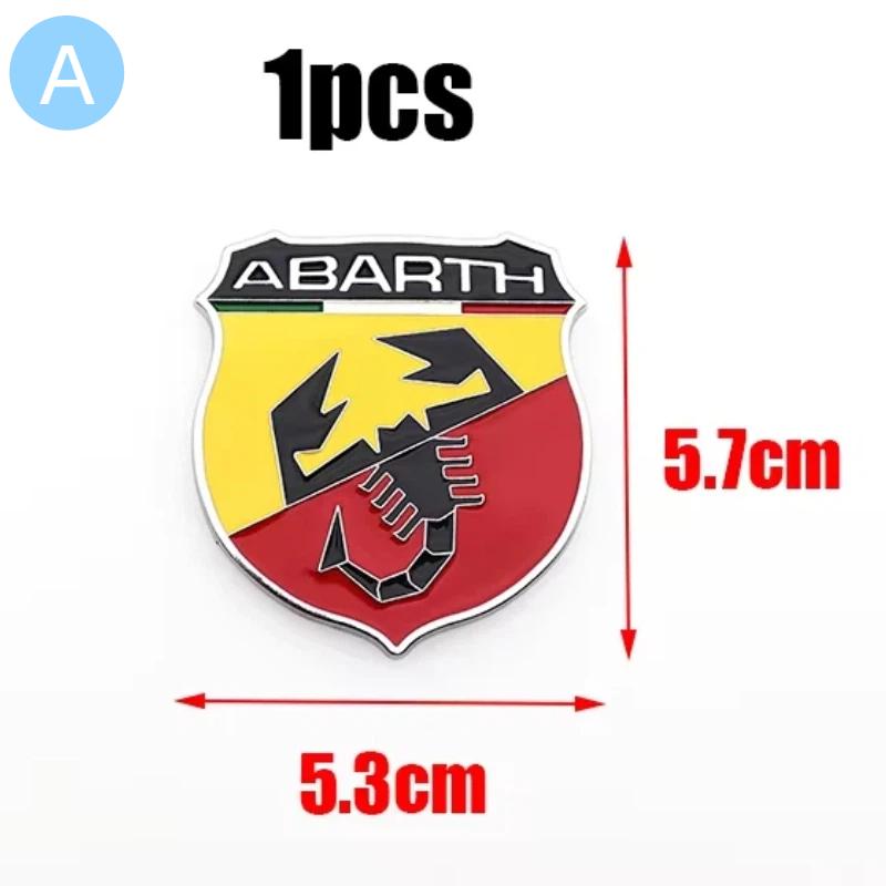 3D Металлический логотип скорпиона Abarth на крыло автомобиля, боковой логотип, задний бампер, задняя дверь, багажник, задняя эмблема автомобиля, наклейка, стайлинг, аксессуары
