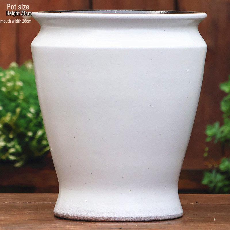 Large Yixing Ceramic Flower Pot: Nine-Tailed Fox Design, Breathable Jar for Green Plants and Flowers