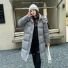 European Station down cotton clothes women's loose long knee cotton clothes winter new jackets bread clothes export