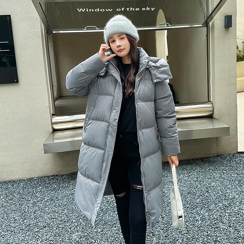 European Station down cotton clothes women's loose long knee cotton clothes winter new jackets bread clothes export