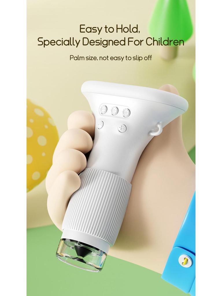 372 Портативный ручной микроскоп-лупа для детей - Мини-научный эксперимент