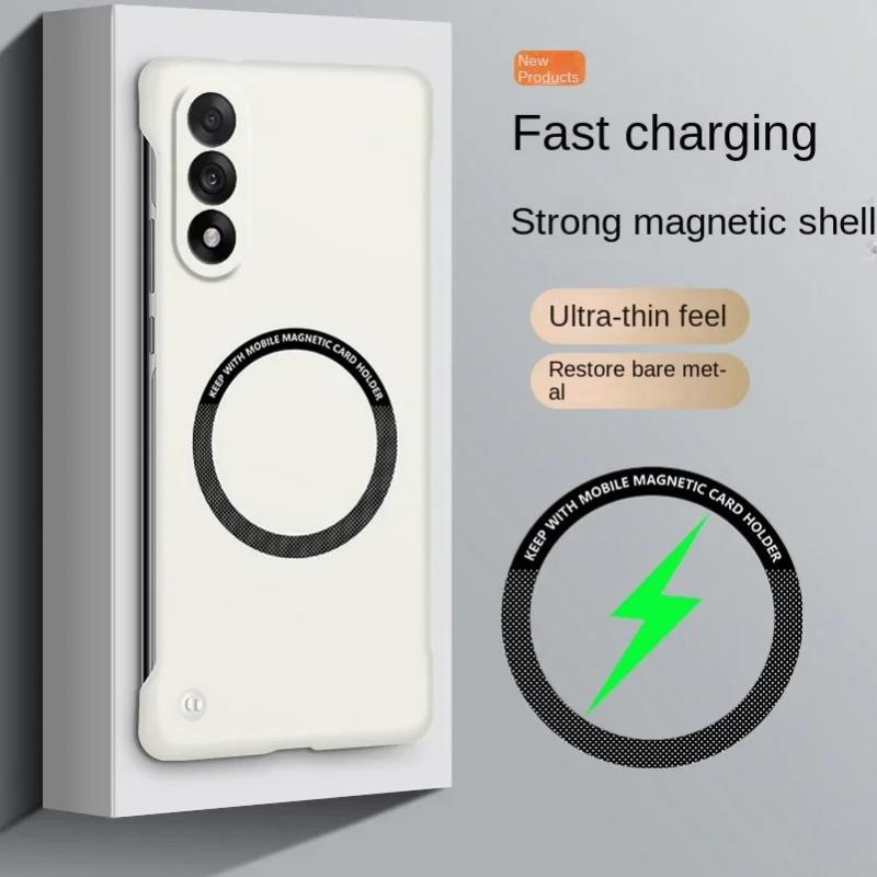 Для Oneplus Nord 1+nord Чехол для Магнитный Безрамочный Жесткий ПК Чехол для Телефона для One Plus Nord CE Ударопрочный Матовый Чехол