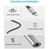 USB C Ethernet Adapter Type C to RJ45 Gigabit Ethernet Networking Wire Adapter Networking Connector for Notebook PC