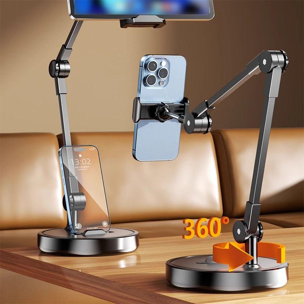 Алюминиевый кронштейн для телефона для съемки сверху, вращающаяся настольная стойка для прямой трансляции, дом