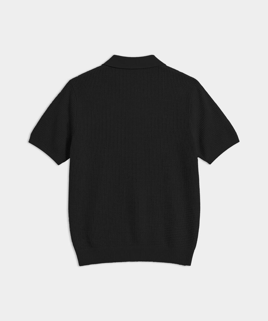 BIRBANTE Summer Washable Essential Collared Knit - Black