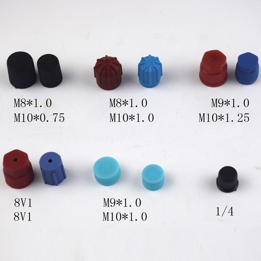 Universal Car AC Valve Caps - High & Low Pressure Compatible