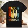 Ретро 60-х Одежда Винтаж Сделано в 1966 году Все Оригинальные Детали Футболка Мужская Мужу Папе Подарки на День Рождения Футболка Рожден в 1966 году Футболка