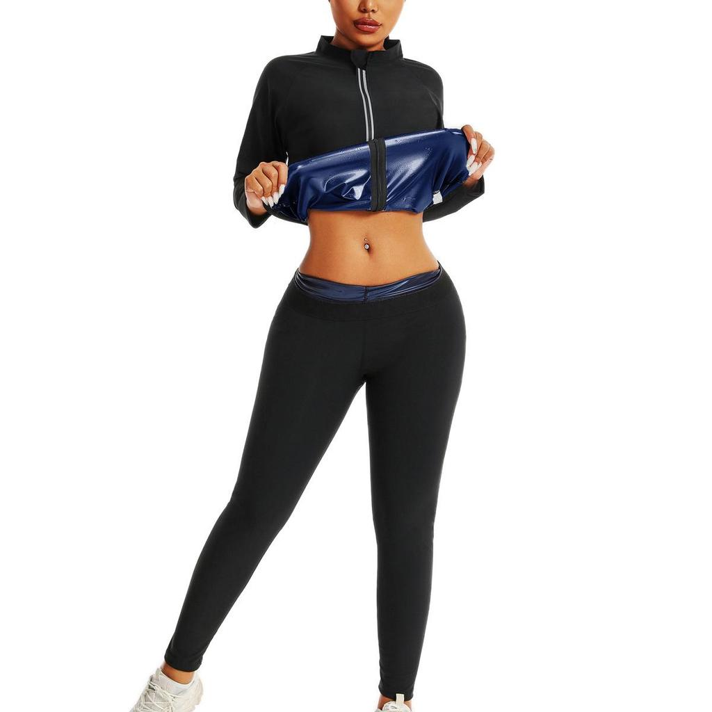 Женский Европейский и Американский Сауна-Костюм Большого Размера: Йога-одежда для похудения живота, Фитнес-боди-шейпер для стройной талии