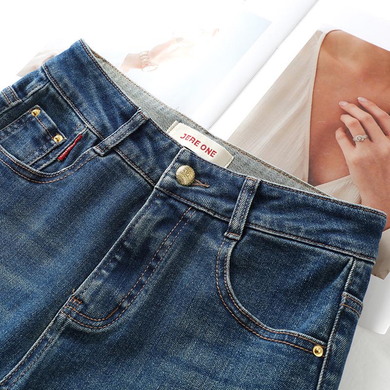 Женские джинсы с отворотами узкого и широкого кроя: Весна/Осень 2026 Ретро Стиль