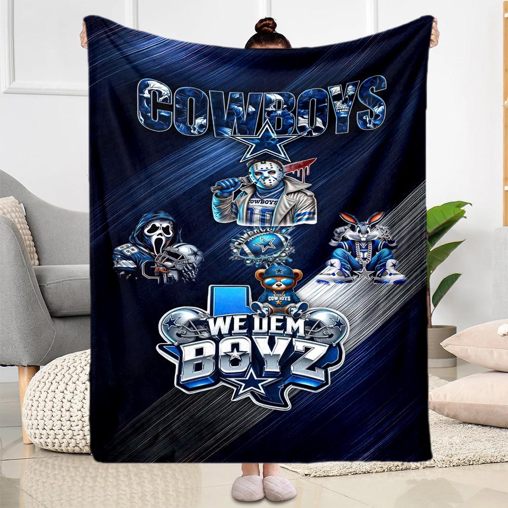 Dallas Blanket Durable Comfort Suitable for Chair Office Chair Picnics for All Seasons Digital Print Unique Gift for Family and Friends Camping