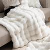 IKEHIKO Lapia Premium Double-Layer Blanket, Approx. 70 X 100cm, Fluffy, Nordic, Cute, Stylish, #1195990140810