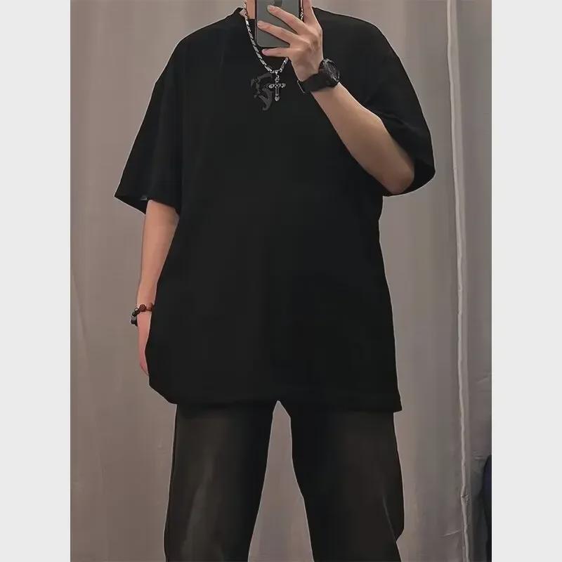 Мужские высокие черные расклешенные джинсы - American Vibe High Street Style