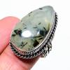 Пренит Ручной работы Серебро 925 пробы Ювелирное кольцо Размер 9 u4O43