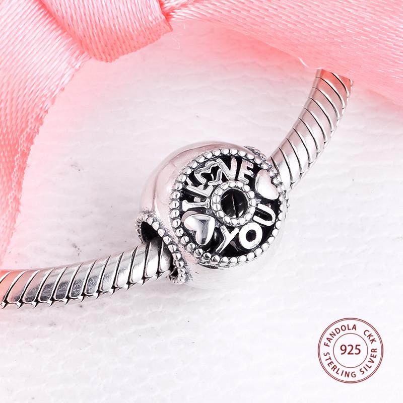 Подходит для европейского браслета, подвески из стерлингового серебра 925 пробы, разговор о любви, бусины, женские ювелирные изделия своими руками, подарок