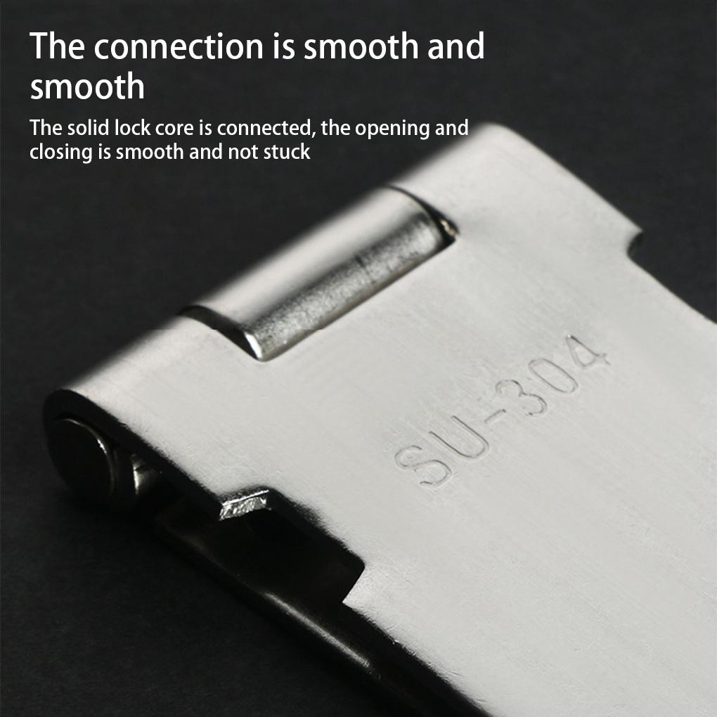 Навесной замок из нержавеющей стали для оконного шкафа, почтового ящика, замка, пластины для замка, отеля, офиса, ворот, сарая, предохранительной защелки, защищающей от потери