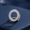 Sparkling Scarf Ring Rhinestone Round Ring, Slide Decorative Elegant Clip Fashion Holder for Women Neckerchiefs Shirts Shawls Buckle
