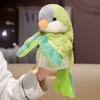 Cute Parrot Hand Puppet Plush Toy Ventricular Doll Bird Performance Props Kindergarten Storytelling Gift