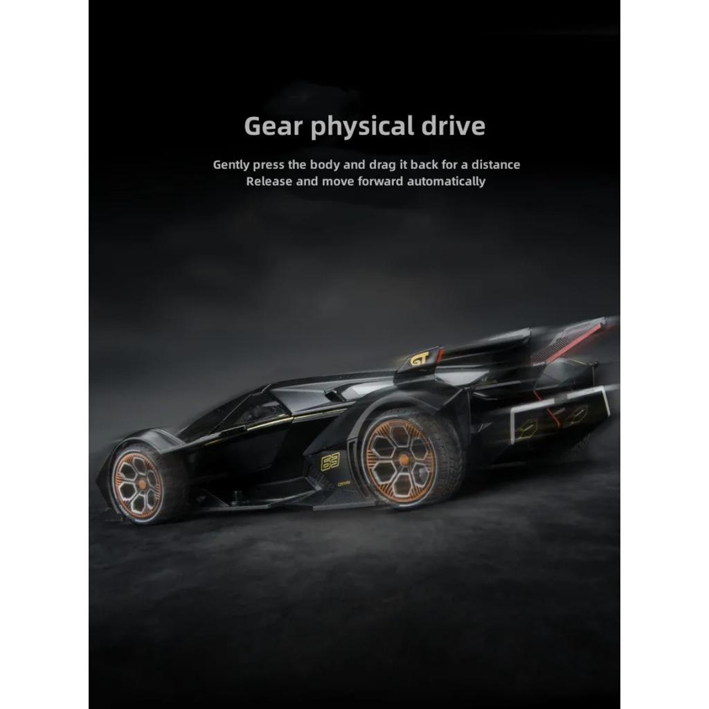1/22 Lamborghini V12 GT Alloy Miniature Car Model Diecast Metal Scale Car Sound and Light Collection Children Toy Car Vehicles Gift