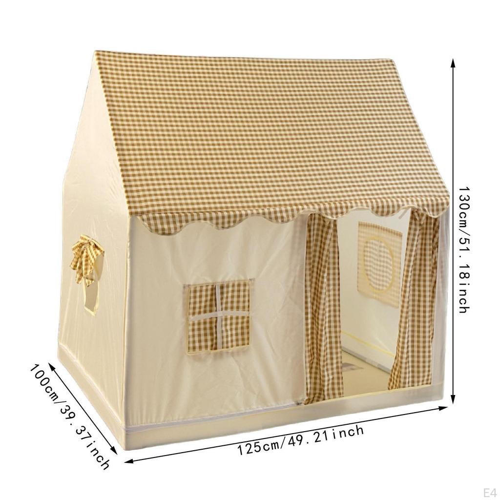 Kids Play Tent Large Space Imaginative with Window Foldable Indoor Playhouse