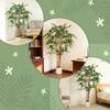 150cm Artificial Ficus Tree, Fake Potted Tree with Solid Wood Trunk and Pot for Indoor, Green