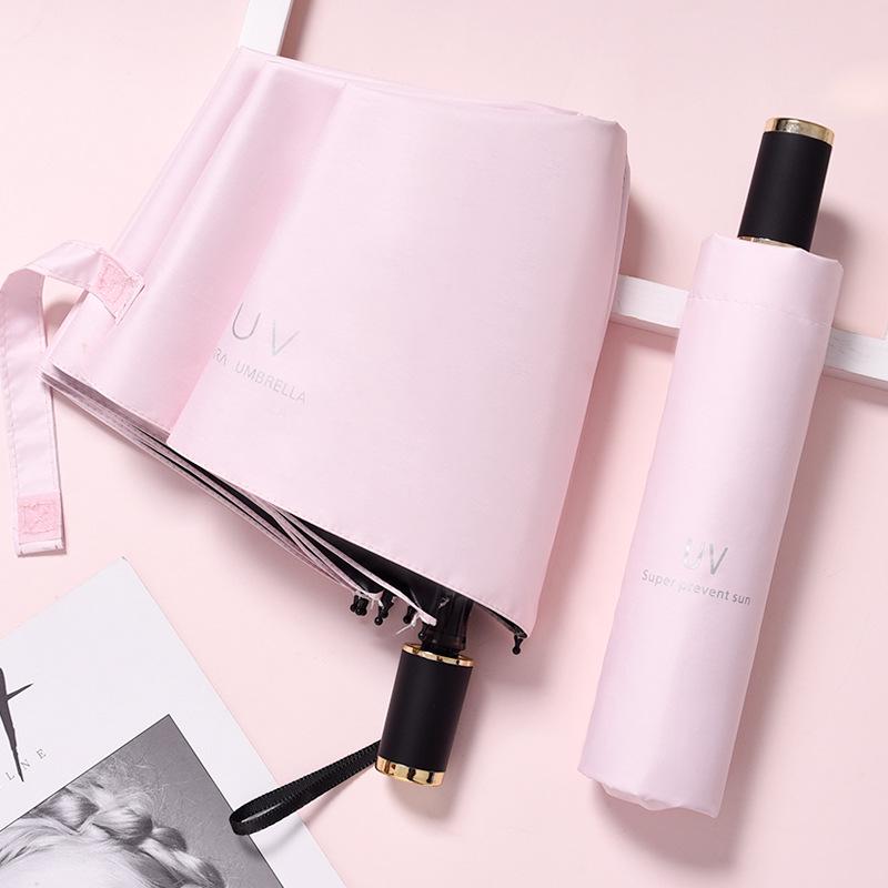 Складной зонт с защитой от УФ-лучей и логотипом на заказ для дождя или солнца