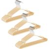 HOSUR Non-Slip Clothes Hangers, Stylish, Thin, Non-Slip, Shape-Retaining, for Laundry, and Clothing, 30-Piece Set (Khaki)