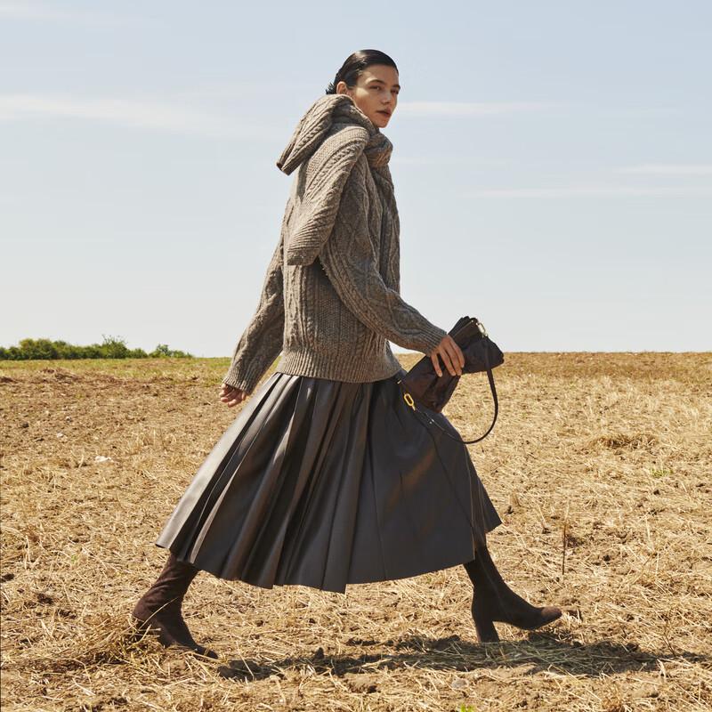 Less Осенняя свободная длинная юбка А-силуэта 2024