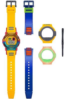 Часы Casio с Bluetooth и съемным футляром, комплект запасных частей. Мужские часы G-Shock G-B001MVE-9JR с многофункциональным безелем.