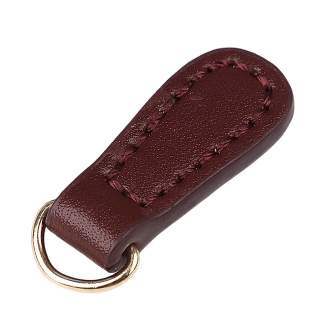 2 Pieces/Set Stylish Zip Pull Strap PU Leather Zipper Pullers Zipper Tags for Boot Jacket Bag Purse Handbag Replacement