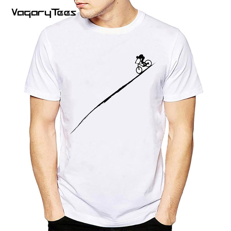 Bicycles MTB Print T Shirt Summer Men T-shirt Downhill Biking Print Casual Heartbeat Stimulation Exercise Male Harajuku Tshirt