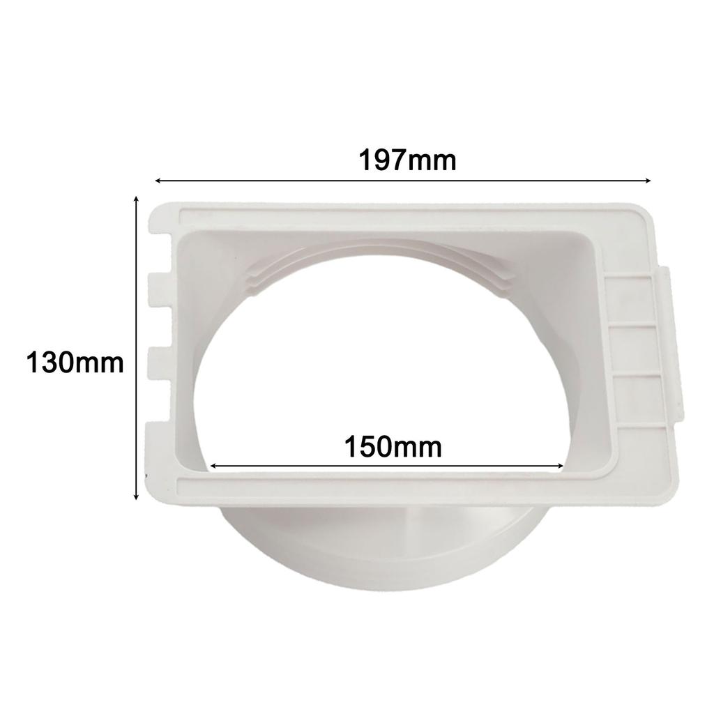 197*130*150mm Duct Adapter Connector Exhaust Pipe Mobile Air Conditioner Duct Adapter Portable Easy To Install
