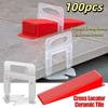 100 шт. Новый утолщенный керамический выравниватель Сделай сам Профессиональные плиточные распорки Зажим Многоразовый локатор Распорки Укладка плитки