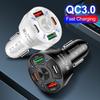 Car USB Charger PD 20W 4 Port Fast Charge 3.0 Universal Type C Fast Charge IPhone Samsung Type C Car Charger
