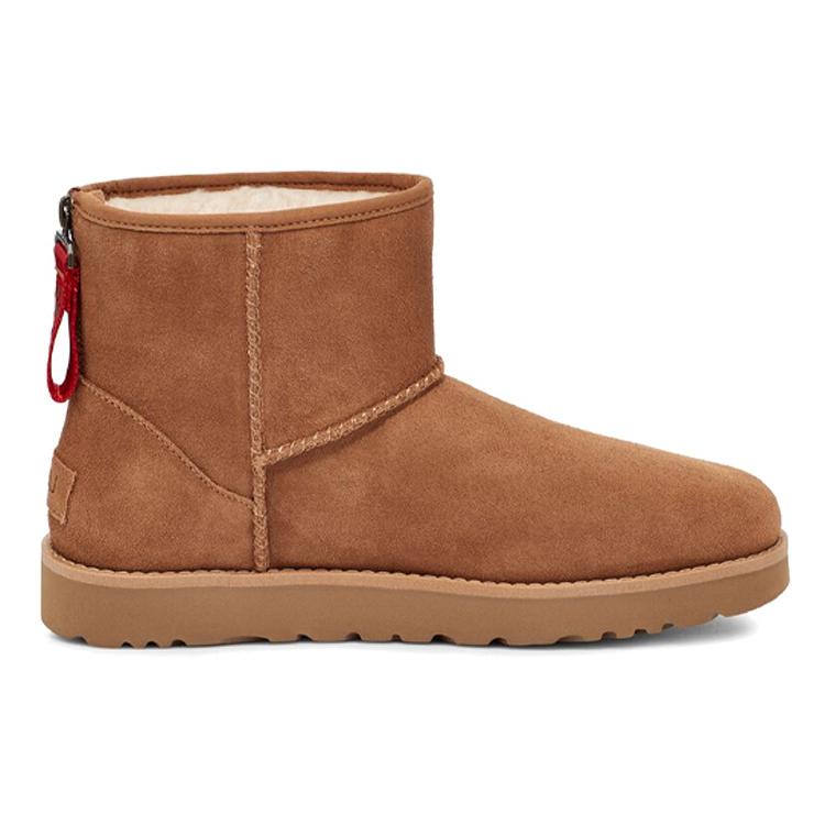 UGG Classic Mini Logo Молния 'Каштан' Женская 1122671-CHE