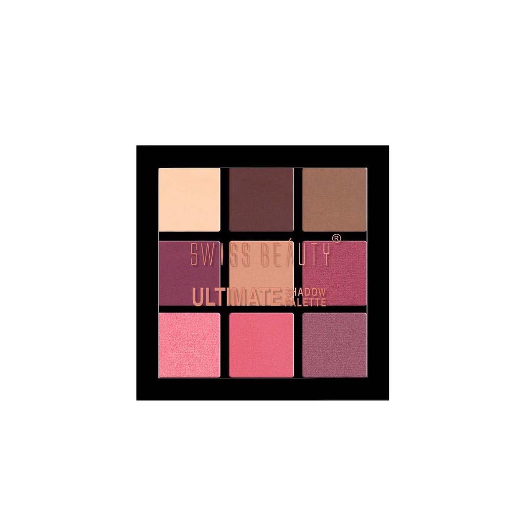 Ultimate 9 Pigmented Colors Eyeshad Palette| Long Wearing And Easily Blendable Eye Makeup Palette |  Matte, Semi-Matte & Shimmery Finish