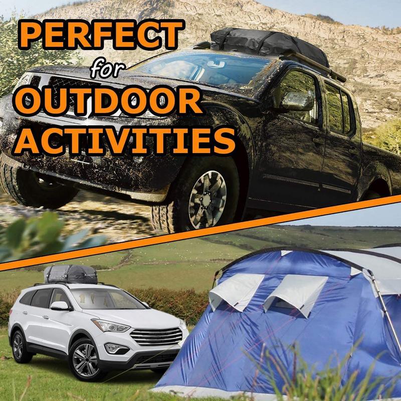 Автомобильный багажник на крышу 420D водонепроницаемая ткань Оксфорд сумка для багажа на крышу автомобиля большая вместительная сумка для хранения для путешествий для автомобиля грузовик