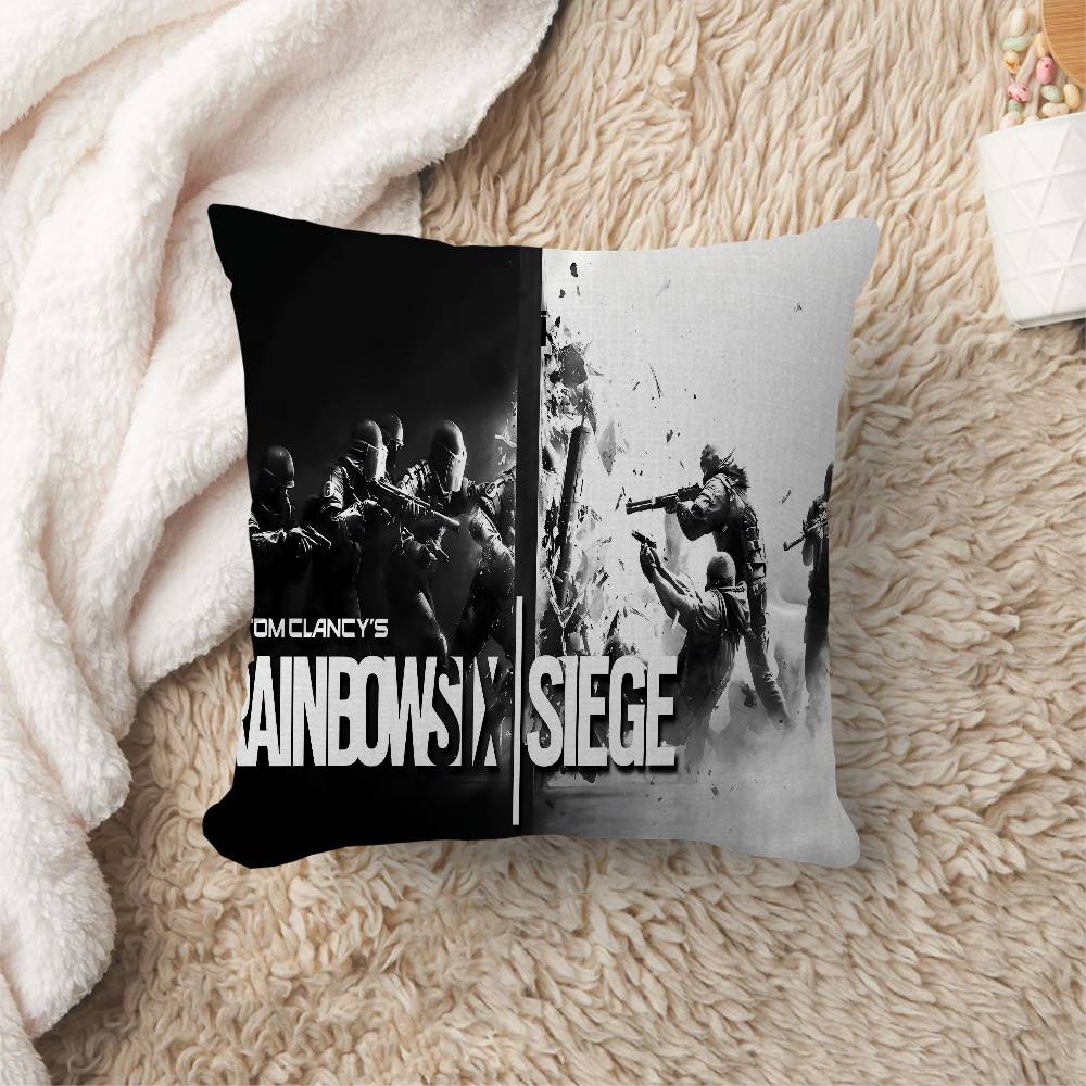 Game R-Rainbow S-Six S-Siege Lucky Dragon Pillow Cover Sofa Cushion Cover Home Room Decoration Children Gift