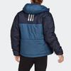 Adidas Color Block Letter Print Sports Casual Hooded Cotton Jacket Men Jacket Legendary-Ink-Blue Miracle-Grey HG8752