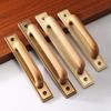 Bronze Colour Solid Wood Cabinet Handle Decorative Cabinet Pull Retro Pull Handle  Wardrobe