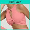 Women Bra Fitness Hollow Out Shirred Brassiere Gathered Push Up Underwear Solid Shockproof Sport Yoga Vest