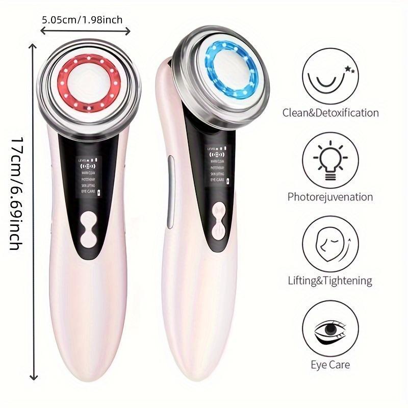 1pc Electric Facial Massager for Wrinkles & Anti-Aging - Rechargeable USB Charged Skin Care Device with High-Quality Conduction Head